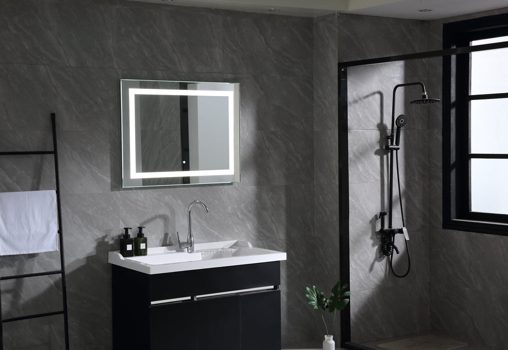 Stripe 28" x 39" LED Bathroom Mirror with Sensor Switch