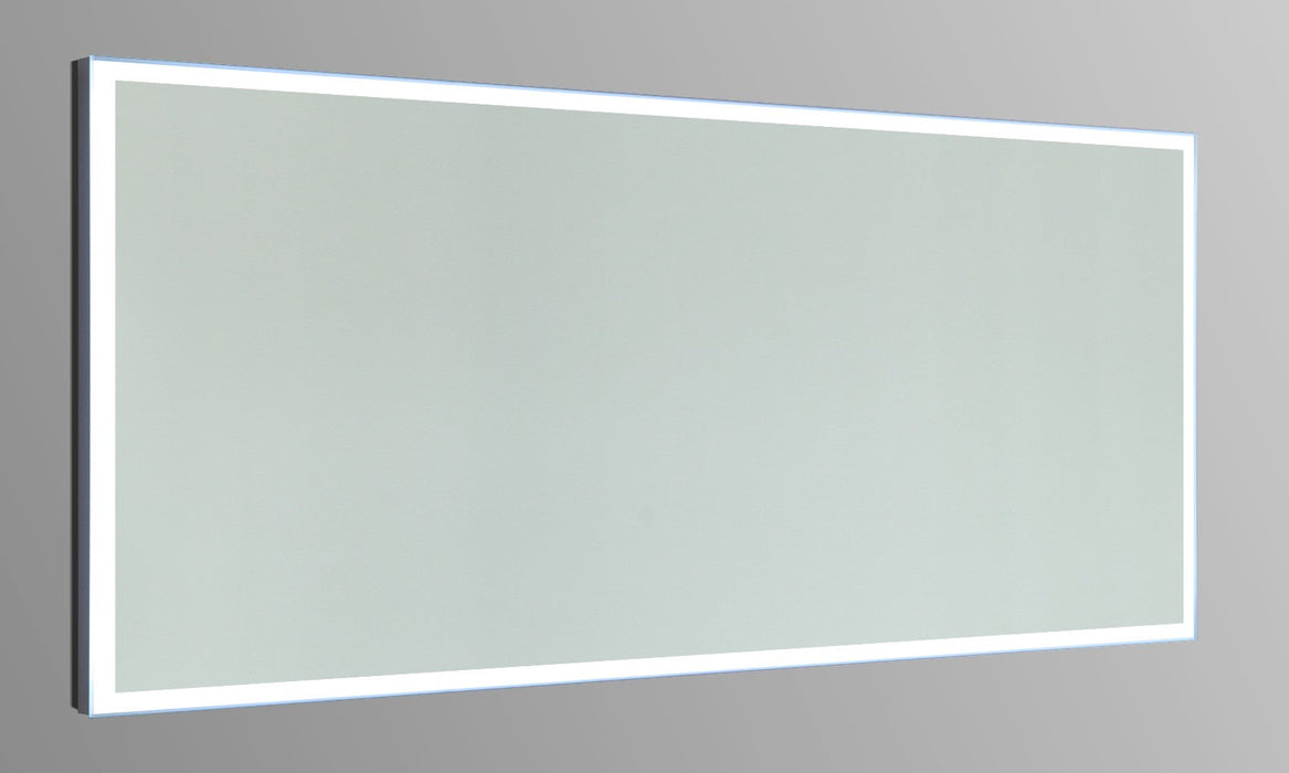 Frame 60" x 27.5" LED Bathroom Mirror with Touch Sensor