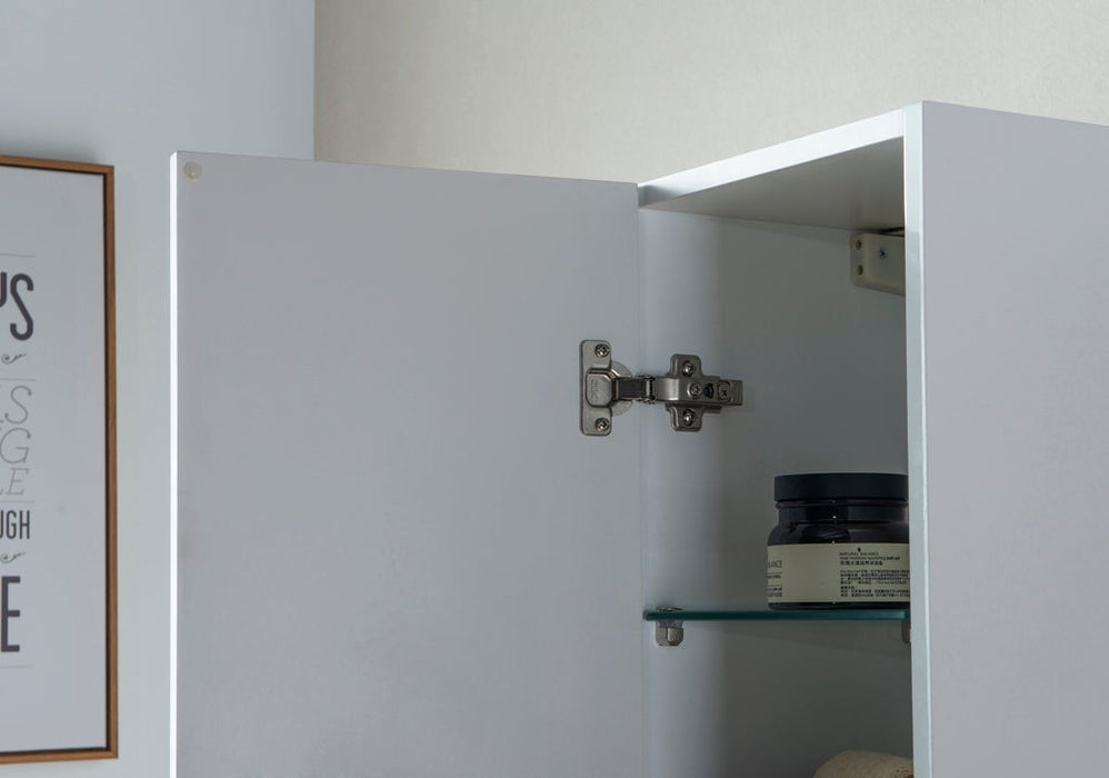 63" x 12" LED Lighted Wall Hung Bathroom Cabinet