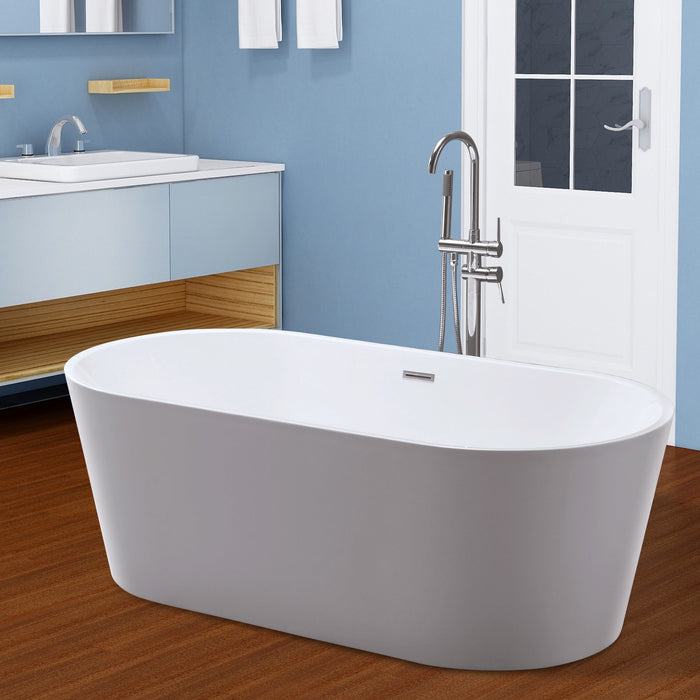 Palma 59" Acrylic Freestanding Bathtub