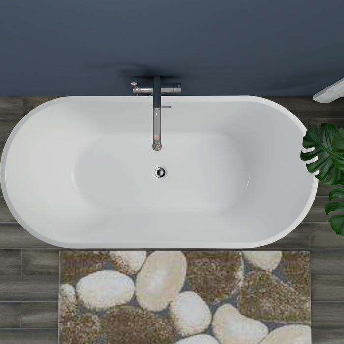 Palma 59" Acrylic Freestanding Bathtub