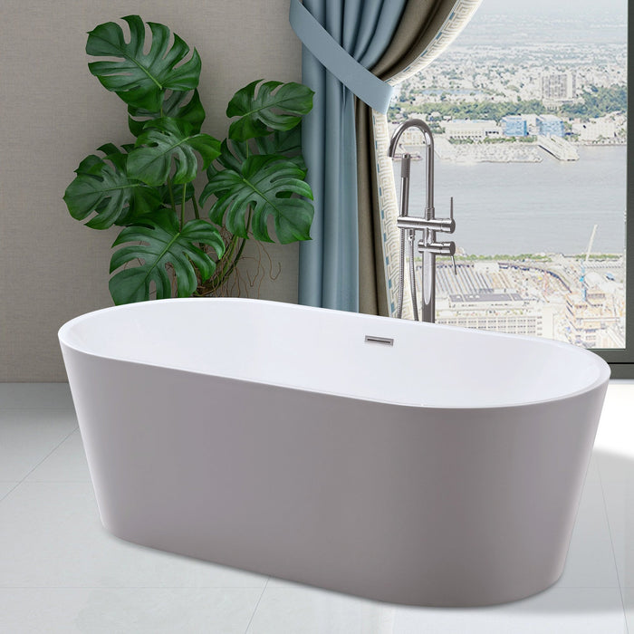 Palma 59" Acrylic Freestanding Bathtub