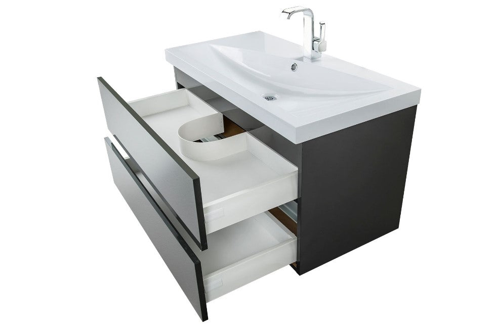 Sangallo Gloss 36" Wall Mount Bathroom Vanity