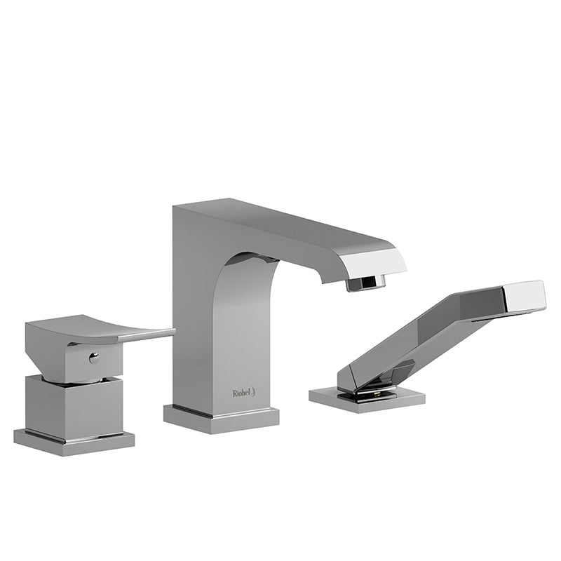 Riobel Zendo 3-Piece Deck-Mount Tub Filler with Hand Shower