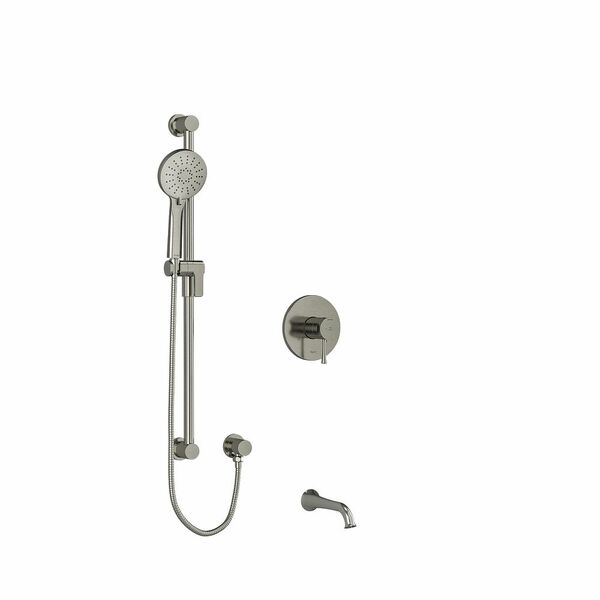 Riobel Edge System with Spout and Hand Shower Rail